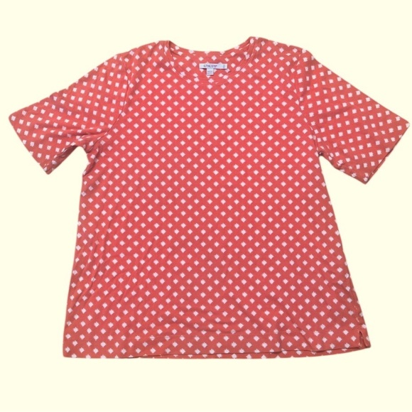 Chico's Orange Fitted Short Sleeve Tee - Picture 7 of 7